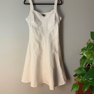 LAUREN Ralph Lauren White Denim Dress Size 12 Worn Once 99% Cotton